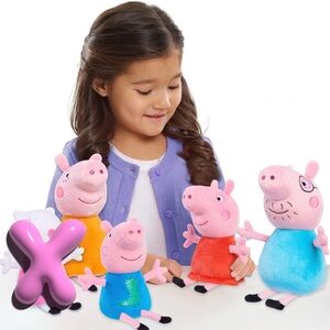 NWT Peppa Pig Plush Family, 4 Pieces , Hasbro